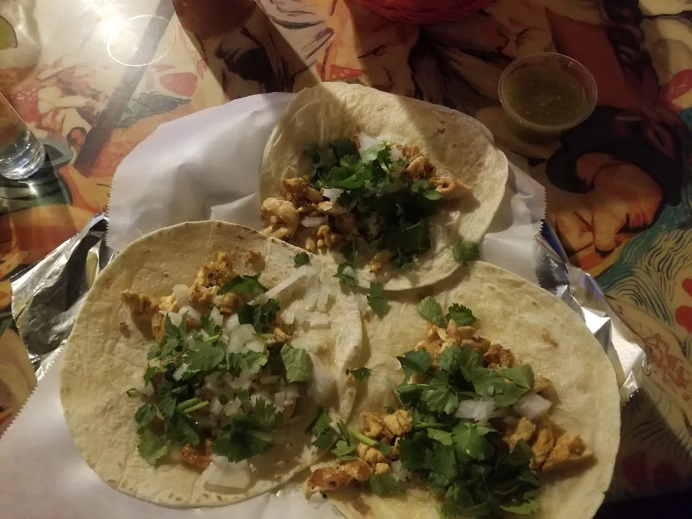 Chicken Taco with Onion an Cilantro